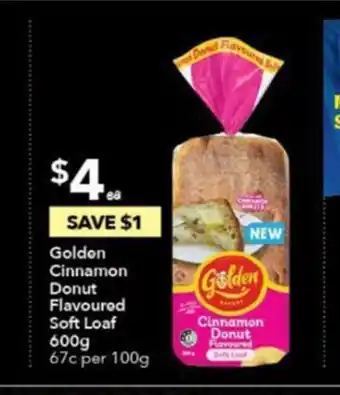 Ritchies Golden Cinnamon Donut Flavoured Soft Loaf 100g offer