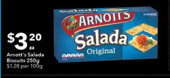 Ritchies Arnott's Salada Biscuits 250g offer