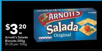 Ritchies Arnott's Salada Biscuits 100g offer