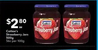 Ritchies Cottee's Strawberry Jam 100g offer