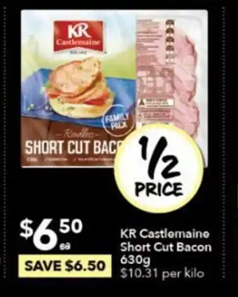 Ritchies KR Castlemain Short Cut Bacon 1kg offer