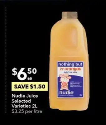 Ritchies Nudie Juice Selected Varieties 1 Litre offer