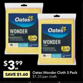 Oates Wonder Cloth 3 Pack