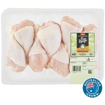 Coles Coles free range rspca approved chicken drumsticks offer