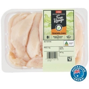 Coles Coles free range rspca approved chicken tenderloins offer