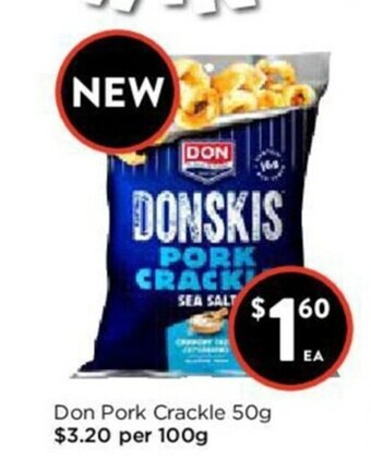 Foodworks Don Pork Crackle 50g offer
