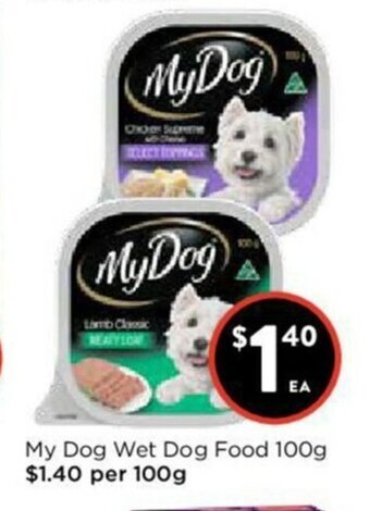 Foodworks My Dog Wet Dog Food 100g offer