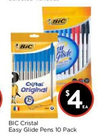 Foodworks BIC Cristal Easy Glide Pens 10 pack offer