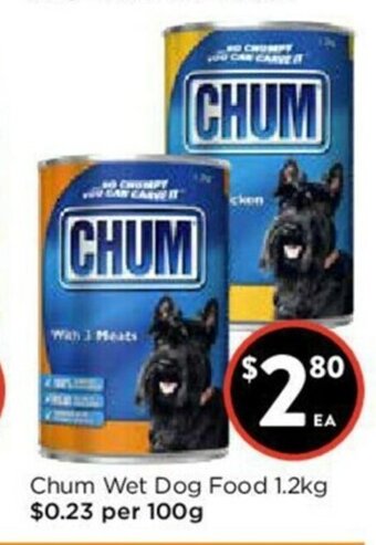 Foodworks Chum Wet Dog Food 1.2kg offer