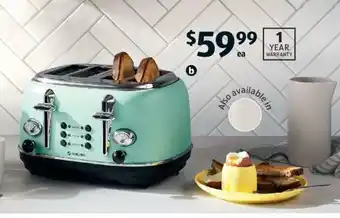 ALDI 4 Slice Toaster - 705882, 705883 offer