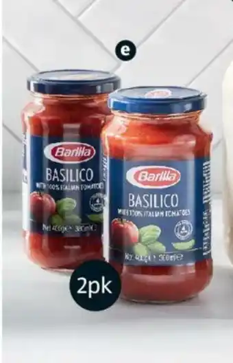 ALDI Barilla Pasta Sauce 2 x 400g - 706837, 706835, 706836 offer