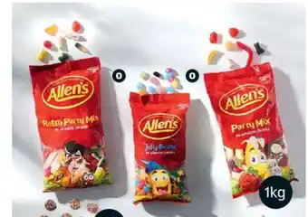 Allen's Retro Party Mix, Jelly Beans or Party Mix 1kg