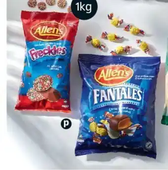 ALDI Allen's Freckles, Fantales or Jaffas 1kg offer