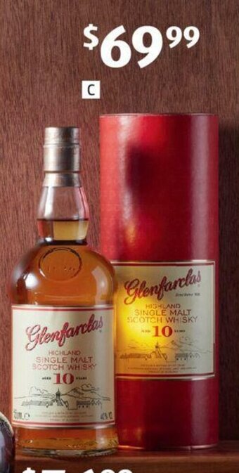 ALDI Glenfarclas 10yo Single Malt Scotch Whisky 700ml offer