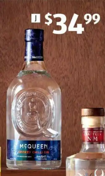 ALDI McQueen Smokey Chilli Gin 500ml offer