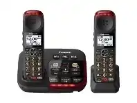Officeworks Panasonic Cordless Phone +1 Handset KX-TGM422AZB offer