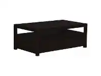 LivingStyles Amsterdam Mahogany Timber 4 Drawer Coffee Table, 120cm, Chocolate offer