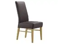 LivingStyles Davos Leather Dining Chair, Brown / Wheat offer