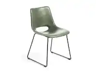 LivingStyles Amarco PU Leather Dining Chair, Green offer