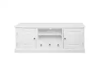 LivingStyles Tasmania Mahogany Timber 2 Door 3 Drawer TV Unit, 160cm, White offer