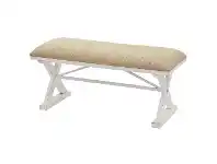 LivingStyles Ravi Hemp Upholstered Fir Timber Bench Seat, 111cm offer