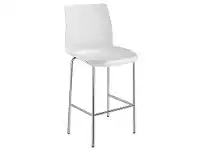 LivingStyles Pod Stackable Bar Stool, White offer
