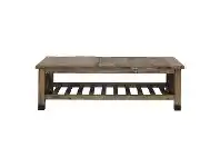 LivingStyles Abner Recycled Boat Wood Coffee Table, 150cm offer