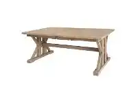 LivingStyles Tuscanspring Reclaimed Timber Trestle Extension Dining Table, 183-244cm offer