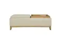 LivingStyles Camber Linen Fabirc Storage Ottoman offer