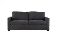 LivingStyles Branson Fabric Pull Out Sofa Bed, with Memory Foam Mattress, Queen, Charcoal offer