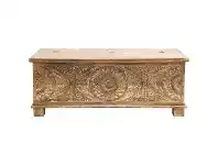 LivingStyles Dhawn Mango Wood Storage Bench, 119cm offer