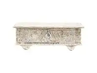 LivingStyles Kaniyar Mango Wood Storage Bench, 116cm offer