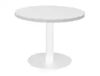 LivingStyles Estilo Round Coffee Table, 60cm, White offer