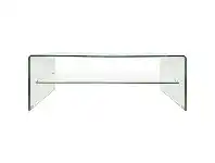 LivingStyles Glacier Glass Coffee Table, 120cm, Clear offer