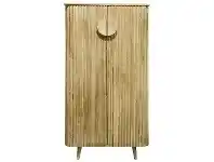 LivingStyles Rydge Wooden 2 Door Tall Cabinet, Natural offer