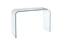 LivingStyles Glacier Glass Hall Table, 110cm, Clear offer