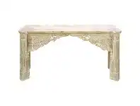 LivingStyles Kaur Mango Wood Console Table, 170cm offer