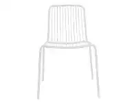 LivingStyles Bowden Commercial Grade Steel Indoor / Outdoor Dining Chair, White offer