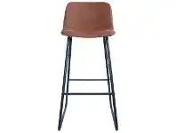 LivingStyles Berry Fax Leather Bar Stool, Tan offer