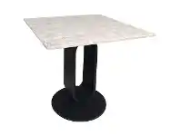 LivingStyles Aries Italian Marble Top Square Dining Table, 80cm offer
