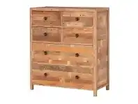 LivingStyles Independence Reclaimed Timber 6 Drawer Tallboy offer