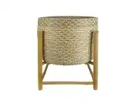 LivingStyles Sioux Seagrass Planter on Bamboo Stand offer