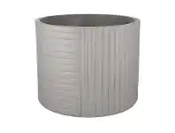 LivingStyles Gaynor Magnesia Pot, Large, Grey offer