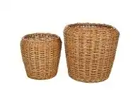 LivingStyles Lina 2 Piece Wicker Planter Set, Large offer