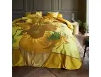 LivingStyles Beddinghouse Van Gogh Sunflowers Cotton Sateen Quilt Cover Set, King offer