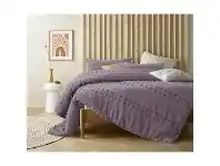 LivingStyles Vintage Design Homeware Sans Souci Cotton Quilt Cover Set, Queen, Lilac offer