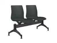 LivingStyles Pod Beam Chair, 2 Seater, Black offer