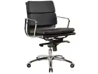 LivingStyles Flash Leather Executive Office Chair, Low Back offer