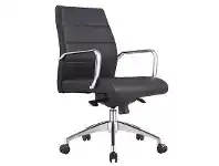 LivingStyles Cruz PU Leather Executive Office Chair, Low Back offer