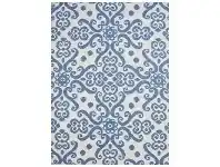 LivingStyles Chatai Toscana Reversible Outdoor Rug, 270x180cm, Azure/White offer